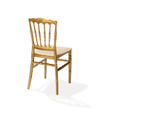 Stuhl aus Holz mit Sitzpolster