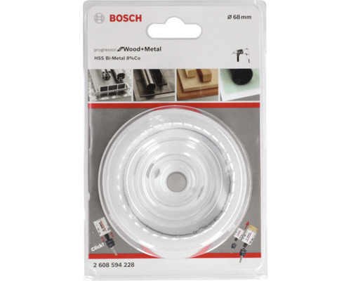 Bosch Lochsäge mit einem Durchmesser von 68 Millimetern in Verpackung