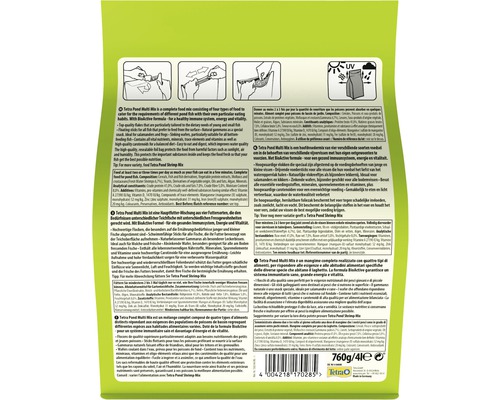 Tetra Pond Multi Mix Fischfutter Verpackung