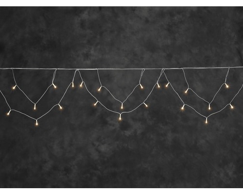 LED Lichterkette Konstsmide 11,25 m + Zuleitungslänge 10 m 200 LEDs Lichtfarbe bernstein Lichterkette mit Glühbirnen