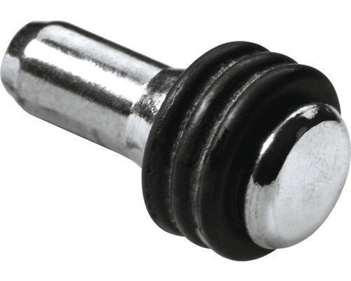 Regalbodenträger Glasbodenträger vernickelt 5 mm 50 Stück Metallnippel mit Gummidichtung