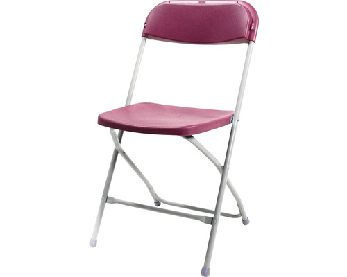 Klappstuhl aus Kunststoff mit Metallgestell