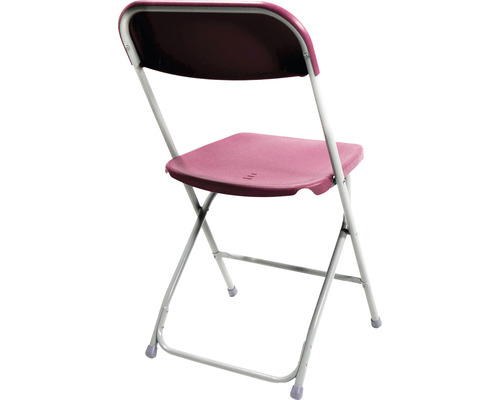 Klappstuhl mit Metallrahmen und Kunststoff Sitzfläche