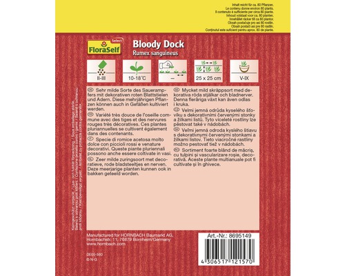 Blutampfer-Samenpackung von FloraSelf