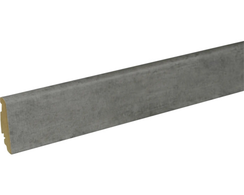 SKANDOR Sockelleiste Silverstone FU60L 19 x 58 x 2400 mm Fußleiste aus Holz