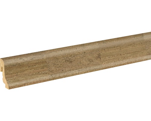 SKANDOR Sockelleiste Kork natur lackiert SU18L 18,5 x 38,5 x 2400 mm