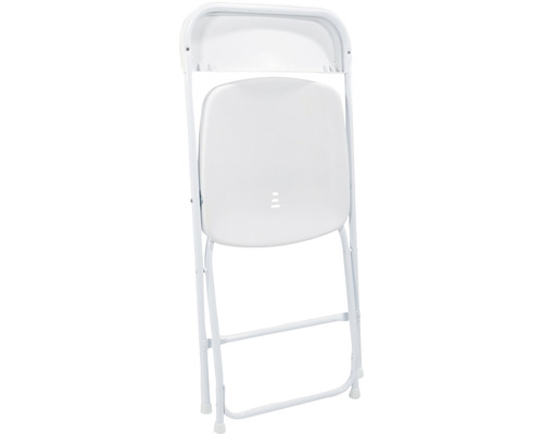 Klappstuhl aus Stahl und Kunststoff