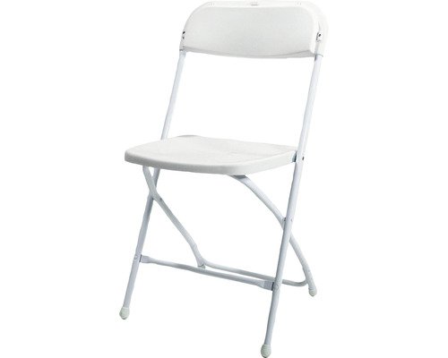 Weißer Klappstuhl für den Innen- und Außenbereich