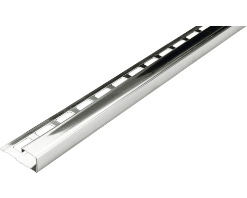Fliesenschiene aus Metall mit Aussparungen