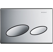 GEBERIT Betätigungsplatte Kappa 20 Platte chrom glänzend / Taster chrom glänzend 115.228.21.1