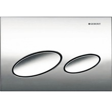 GEBERIT Betätigungsplatte Kappa 20 Platte chrom matt / Taster chrom matt 115.228.46.1