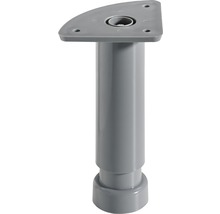 Sockelverstellfuss 32x130-180mm, Kunststoff silber