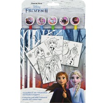 Malblock mit fünf Buntstiften und Radiergummiaufsätzen mit Motiven aus dem Film Die Eiskönigin 2