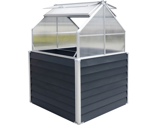 Hochbeet mit Frühbeetaufsatz für den Garten