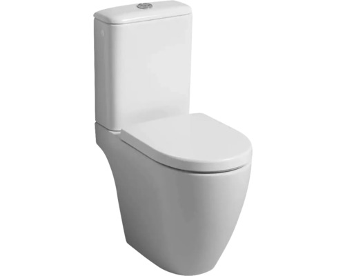 Stand-WC aus Keramik mit Spülkasten