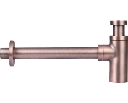 Differnz Tassensiphon für Waschtisch 1 1/4 Zoll x 32 mm kupfer gebürstet 30.414.51 Siphon aus Metall