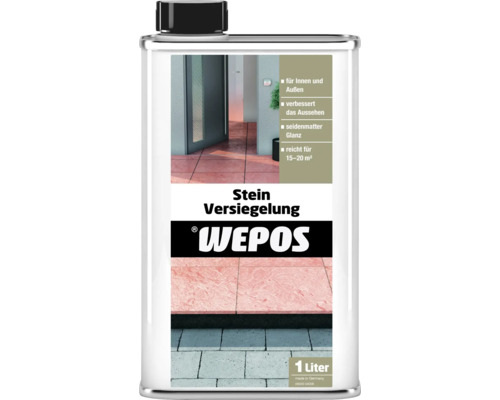 Steinversiegelung Wepos 1 L WEPOS Steinversiegelung, 1 Liter, für Innen- und Außenbereiche