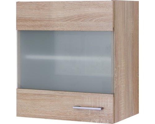 Glas-Hängeschrank Murano/Samoa Breite 50 cm HORNBACH | eiche sonoma