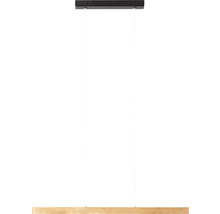 Hängelampe mit Holzoptik und rechteckiger Form