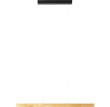 Hängelampe aus Holz mit rechteckigem Schirm