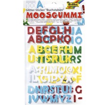 Moosgummi Glitter-Sticker Buchstaben 100-tlg.-thumb-0
