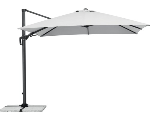 Freiarm-Sonnenschirm mit Standfuß für den Außenbereich