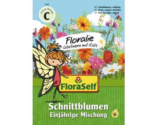 Blumenwiesensamen FloraSelf Floralie-Gärtnern mit Kids 'Schnittblumenmischung'