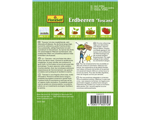 Erdbeersamen der Sorte Toscana von FloraSelf