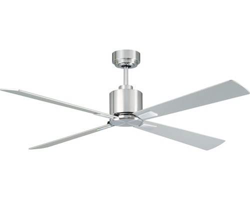 Deckenventilator chrom gebürstet silber Airfusion Climate BC Ø 132 cm mit Fernbedienung Sommer + Winterfunktion