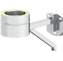 Edelstahl-Wandrosette mit Wandhalterung für Kaminrohre