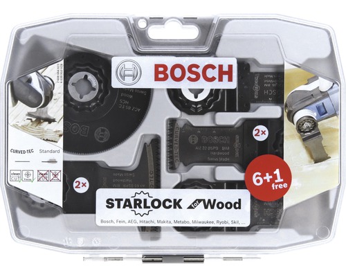 Bosch Starlock Holzsägeblatt Set in Kunststoffverpackung