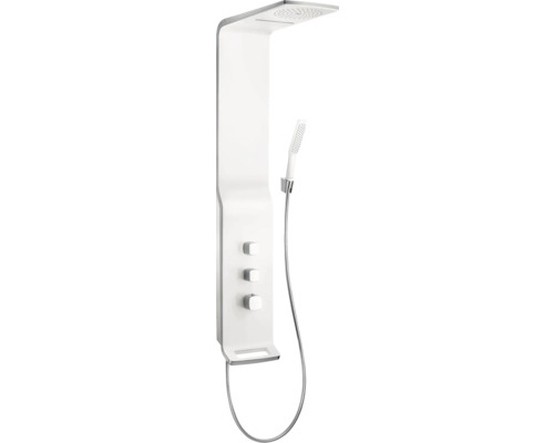 Duschpaneel inkl. Thermostat hansgrohe Raindance Lift 180 2jet weiß/chrom 27008400 Duschpaneel mit Kopfbrause und Handbrause