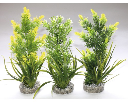 Kunststoff-Wasserpflanze Aquaplant medium 22 cm zufällige Sortenauswahl