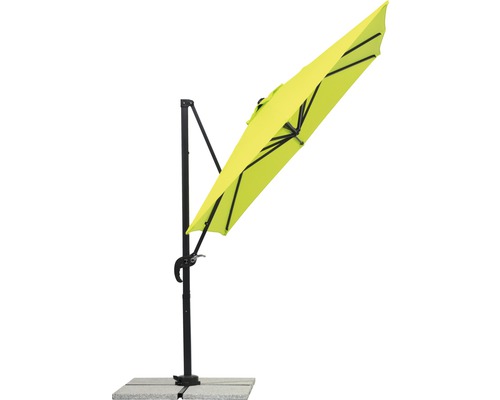 Freiarm-Sonnenschirm mit Betonsockel für den Garten