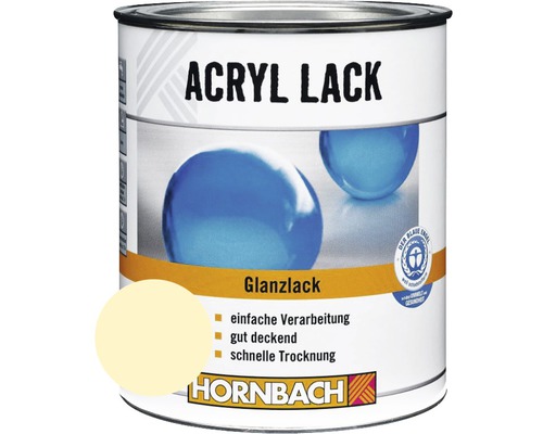 HORNBACH Buntlack Acryllack glänzend hellelfenbein 375 ml-0