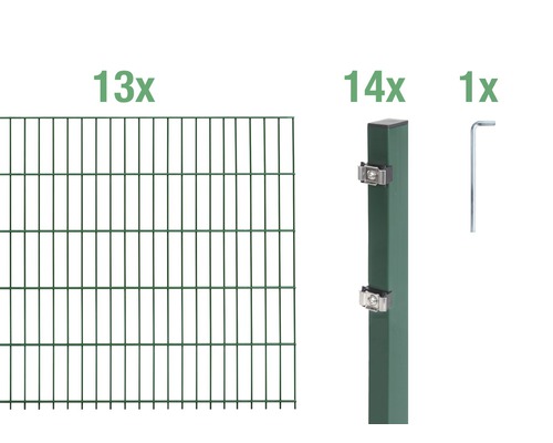 Doppelstabmatten-Set ALBERTS 6/5/6 2600 x 120 cm grün-0