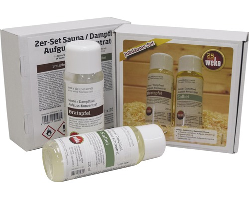 Weka Sauna und Dampfbad Aufgusskonzentrat Set Bratapfel und Salbei