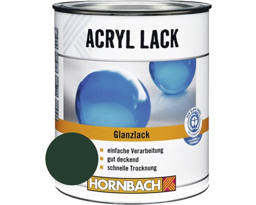 HORNBACH Buntlack Acryllack glänzend moosgrün 125 ml