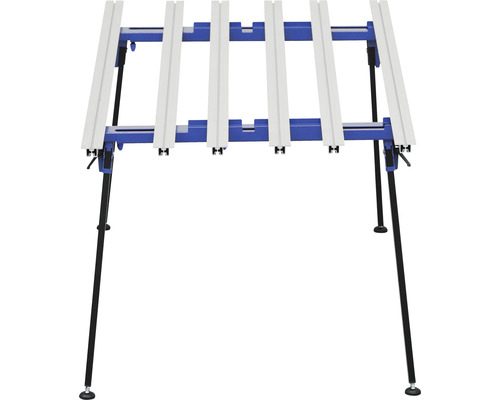 Werkbankuntergestell mit Streben und höhenverstellbaren Füßen