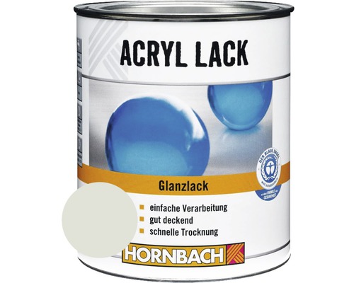 HORNBACH Buntlack Acryllack glänzend lichtgrau 2 l