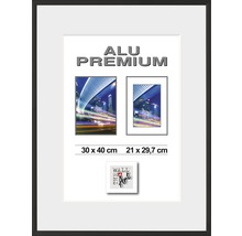 Bilderrahmen Alu Duo schwarz 24x30 cm-thumb-0