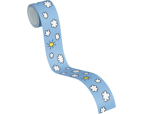 Dekoratives Klebeband mit Wolken- und Sonnenmotiven
