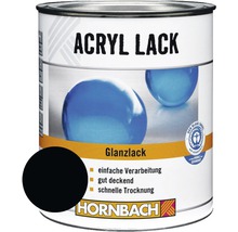 HORNBACH Buntlack Acryllack glänzend tiefschwarz 375 ml-thumb-0