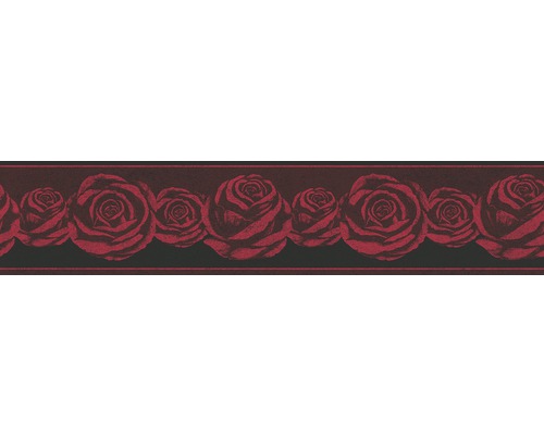 Bordüre 36862-1 Only Borders Rosen rot schwarz 5 m x 13 cm Bordüre mit Rosenmuster