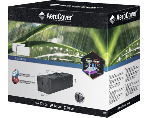 AeroCover Kissenbox Verpackung mit Größenangaben