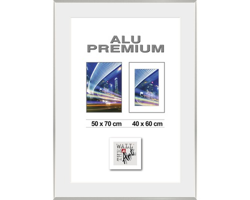 Bilderrahmen Alu Duo silber 50x70 cm