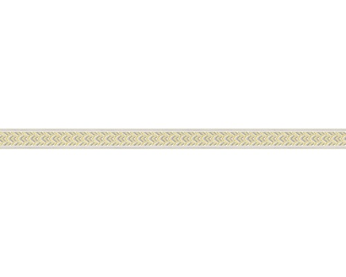 Bordüre 36915-2 selbstklebend Ornament gold silber 5 m x 4 cm Dekorative Bordüre mit Zickzackmuster