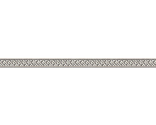 Bordüre 36915-4 selbstklebend Ornament silber braun 5 m x 4 cm Zierprofil mit Pfeilmuster