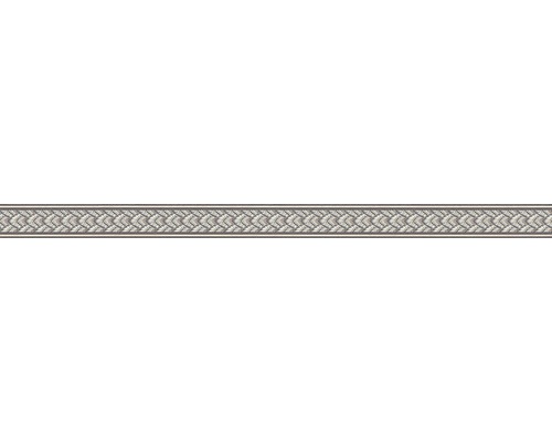 Bordüre 36915-4 selbstklebend Ornament silber braun 5 m x 4 cm-0