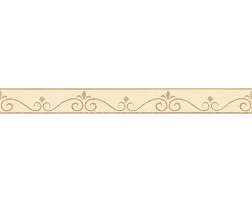 Bordüre 36999-2 selbstklebend Linienornament beige gold 5 m x 5 cm